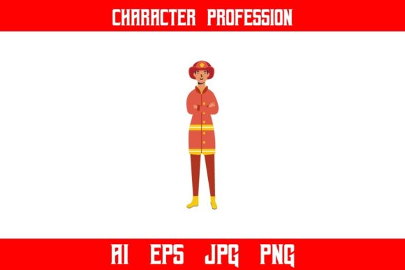 Download Neat Firefighters Professions Character - Premium Bundle