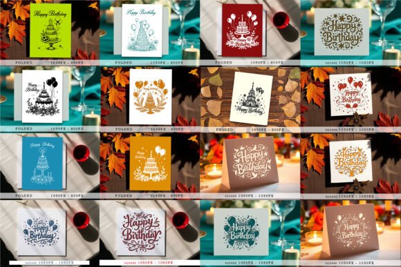 Download Cricut Happy Birthday Card SVG Bundle - Birthday Collection