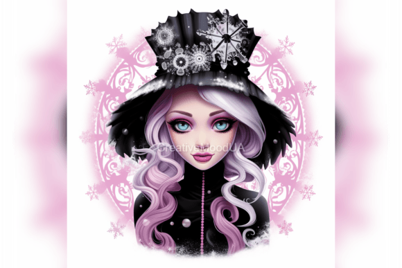 Download Glamorous Gothic Doll. Portrait. PNG - Glamorous Collection