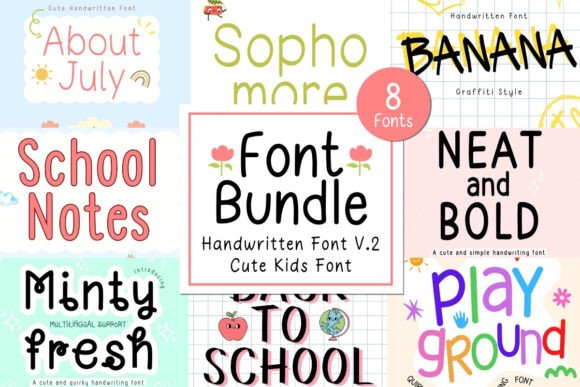 Download Neat &amp; Clean Handwritten Bundle V.2 - Neat Collection